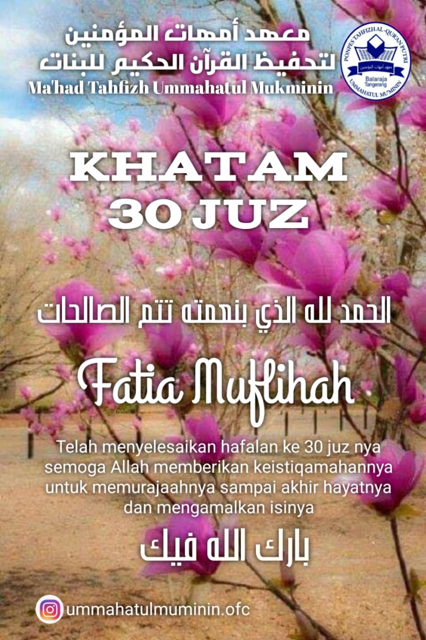Khatam 30 Juz Fatia Muftihah