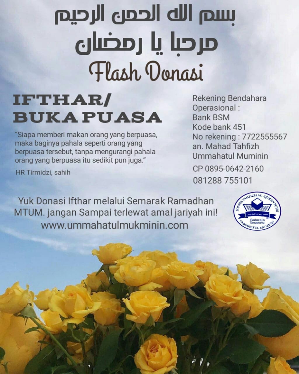 Flash Donasi Ifhtar/Buka Puasa