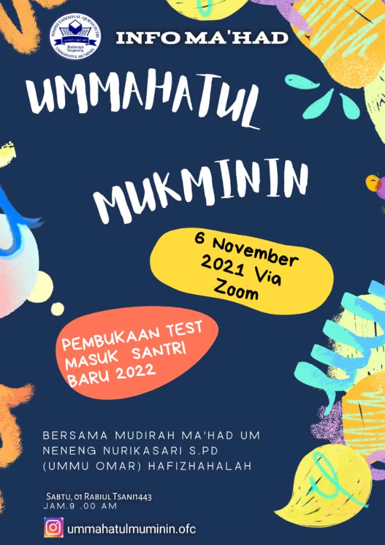 PEMBUKAAN TEST MASUK SANTRI BARU 2022