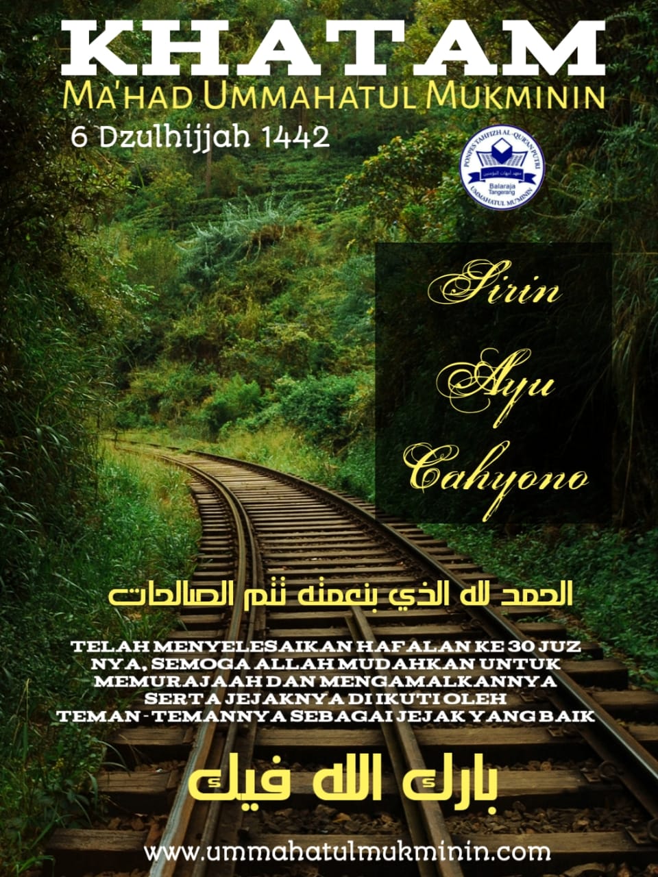 KHATAM 6 DZULHIJJAH 1442